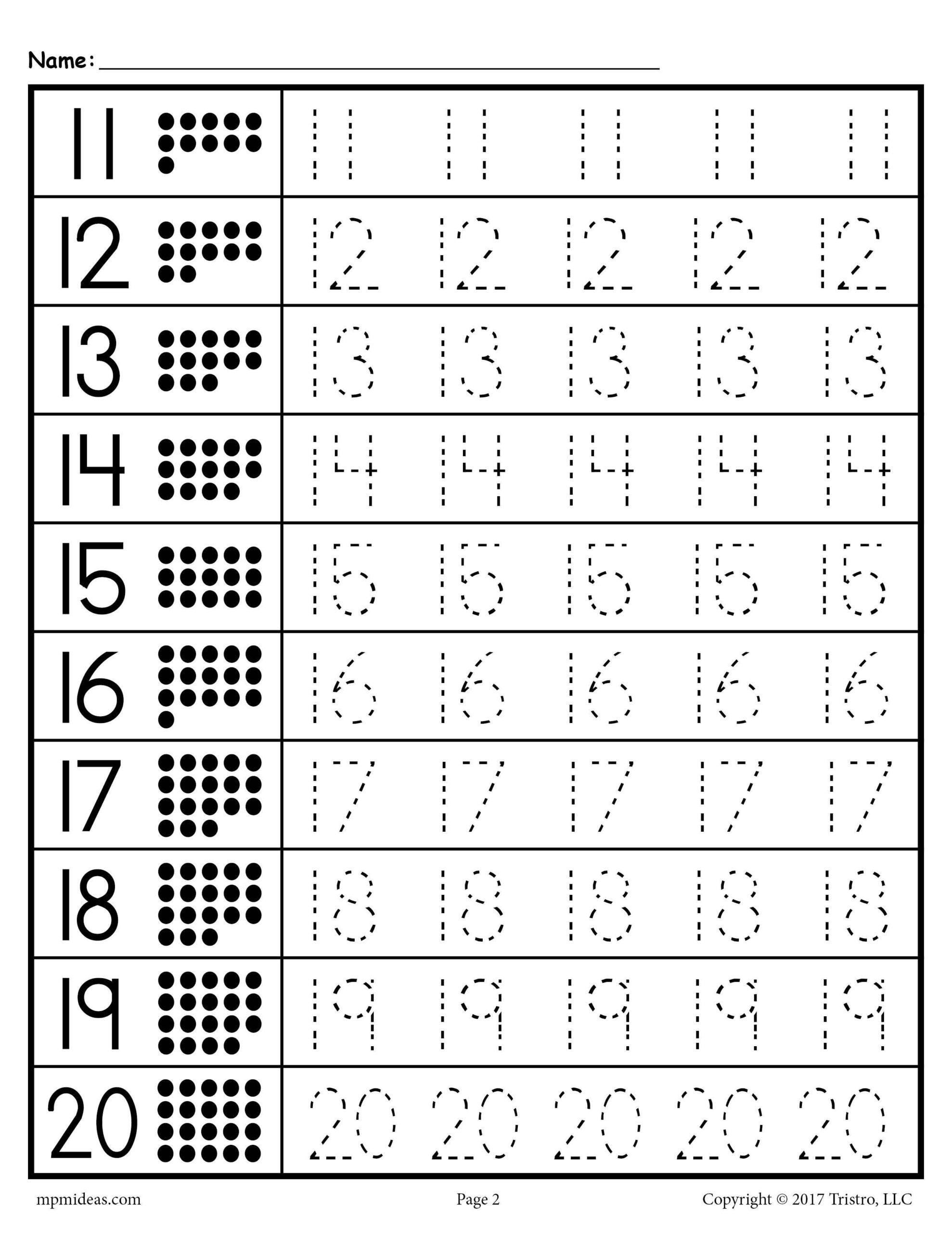 10 Writing Numbers 1 5 6 10 11 20 21 30 31 40 Ideas Writing Numbers Tracing Worksheets Preschool Numbers