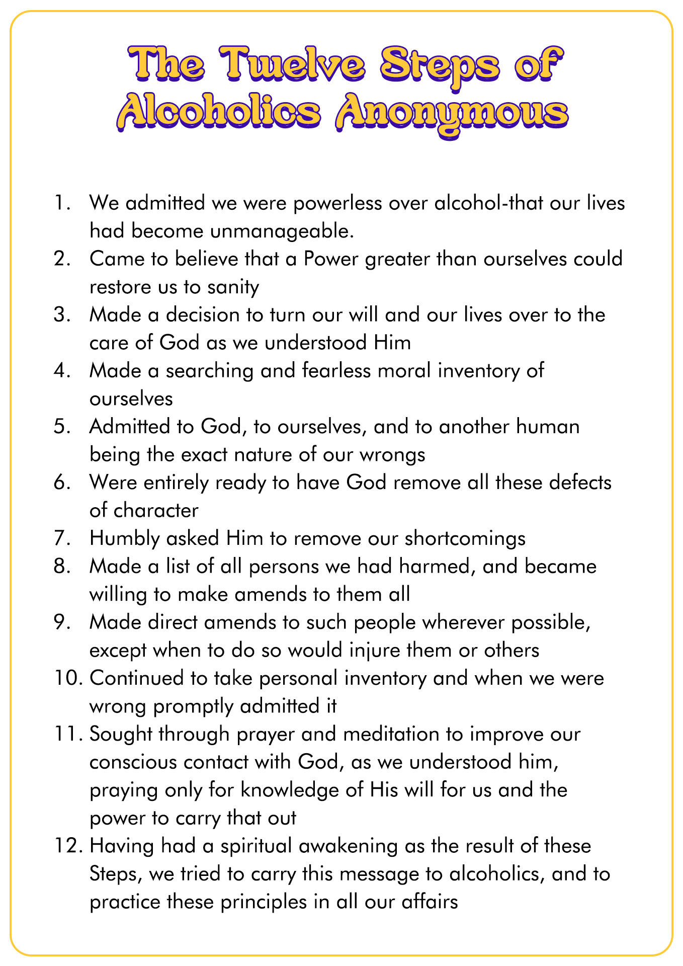 free printable aa 12 step worksheets