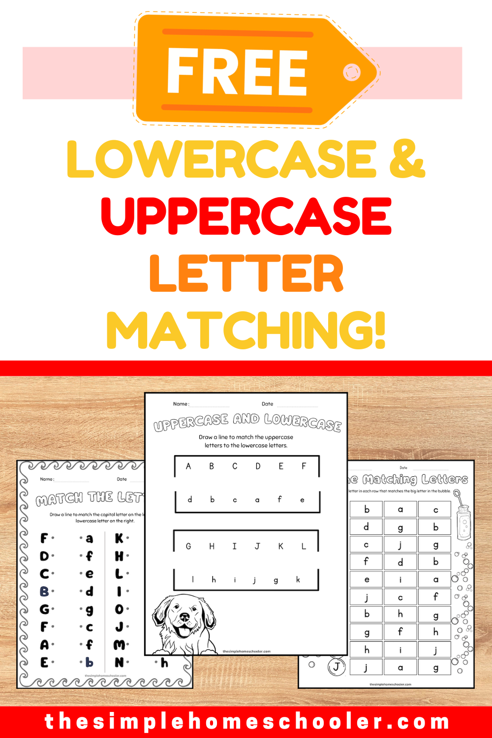 17 Fun Printable Match Uppercase And Lowercase Letters Worksheets The Simple Homeschooler