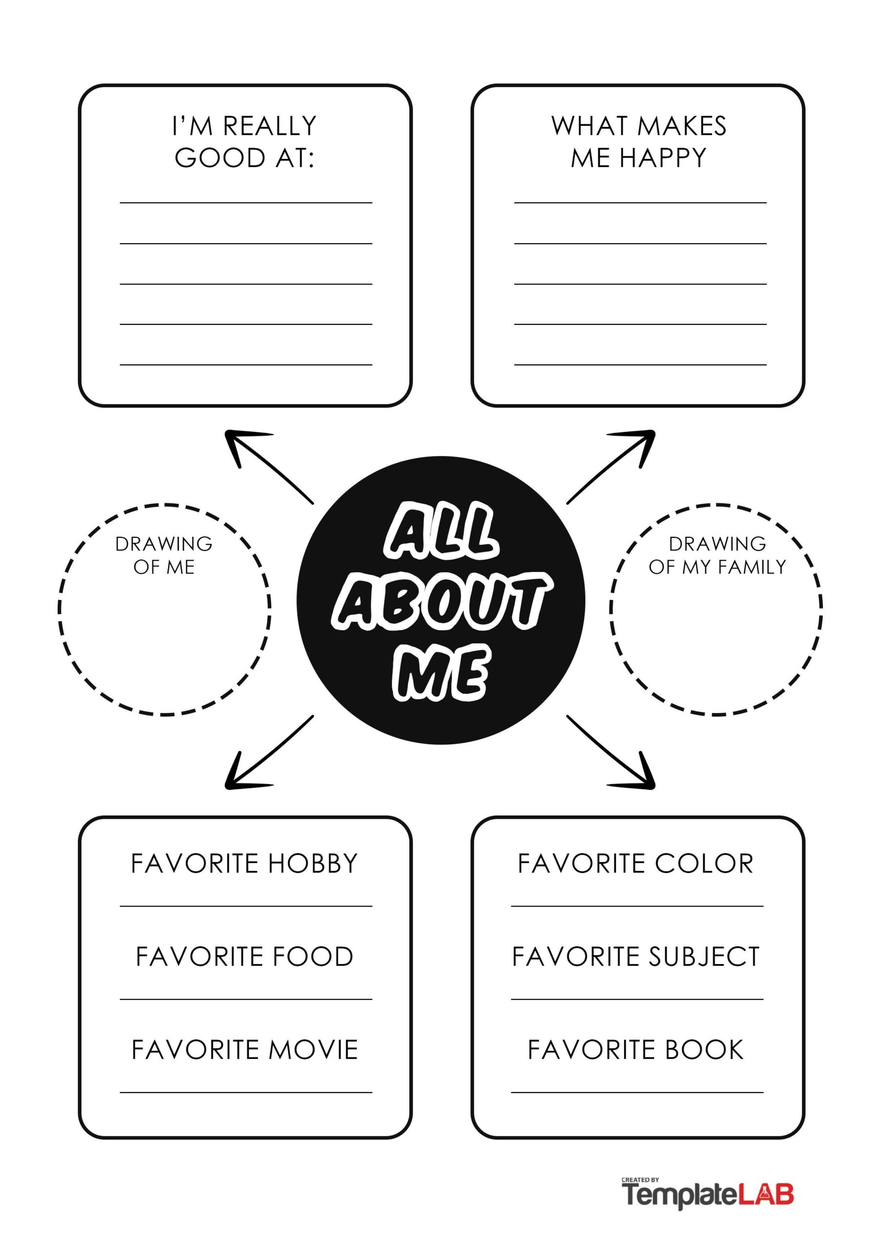 free printable all about me worksheet for adults