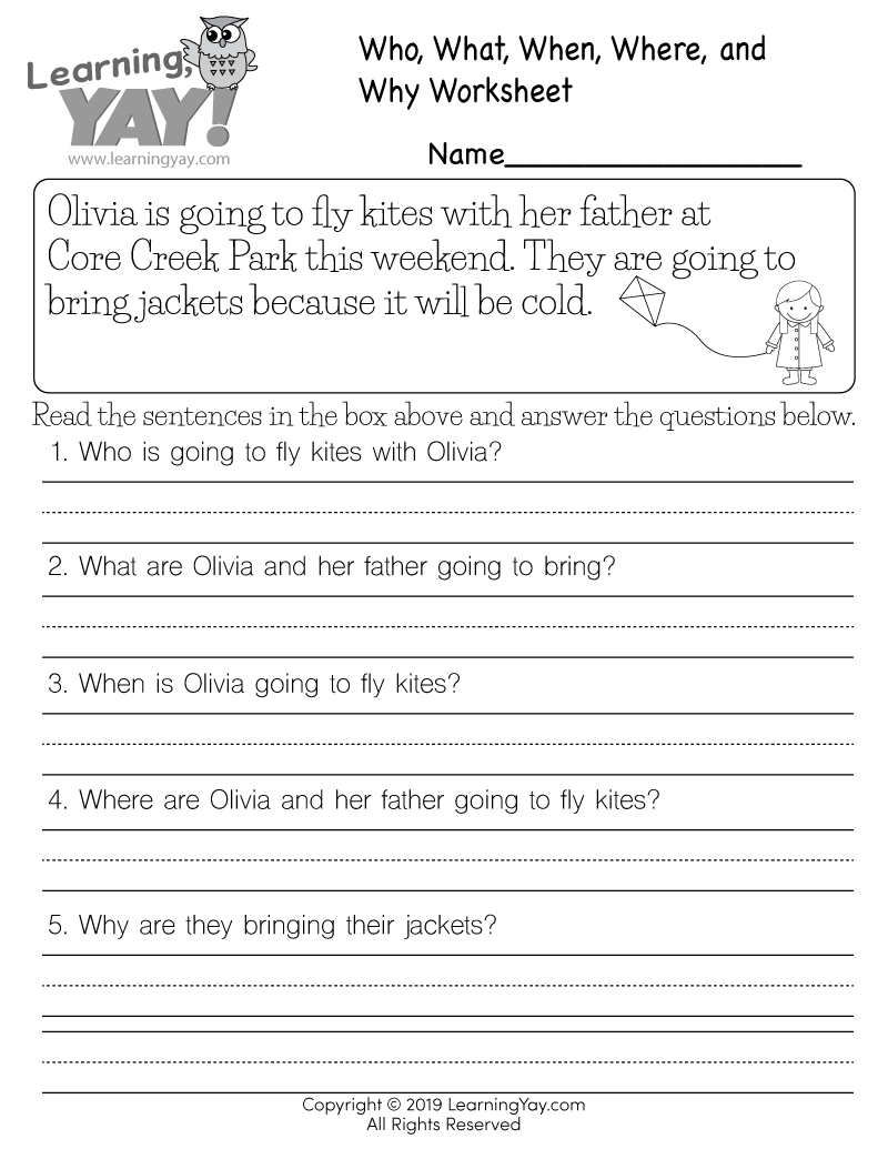 ela printable worksheets