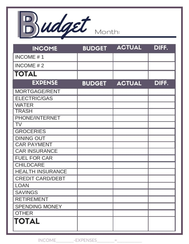 23 Free Printable Budget Templates To Use In 2023 Life And A Budget Worksheets Library