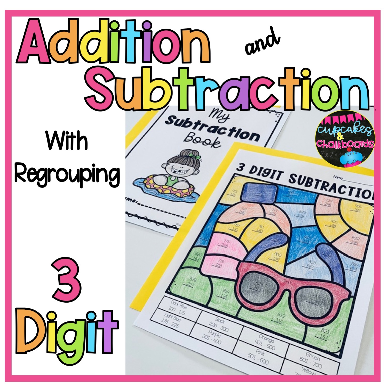 3 digit subtraction printable worksheets
