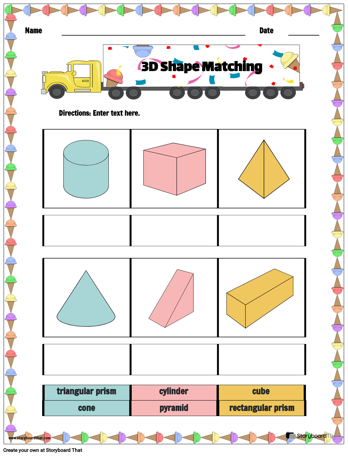 free printable 3d shapes worksheets for kindergarten