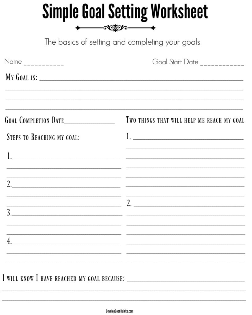 5 SMART Goal Setting Worksheets Templates 2024 Update Develop Good Habits 5 SMART Goal Setting Worksheets Templates 2024 Update Develop Good Habits