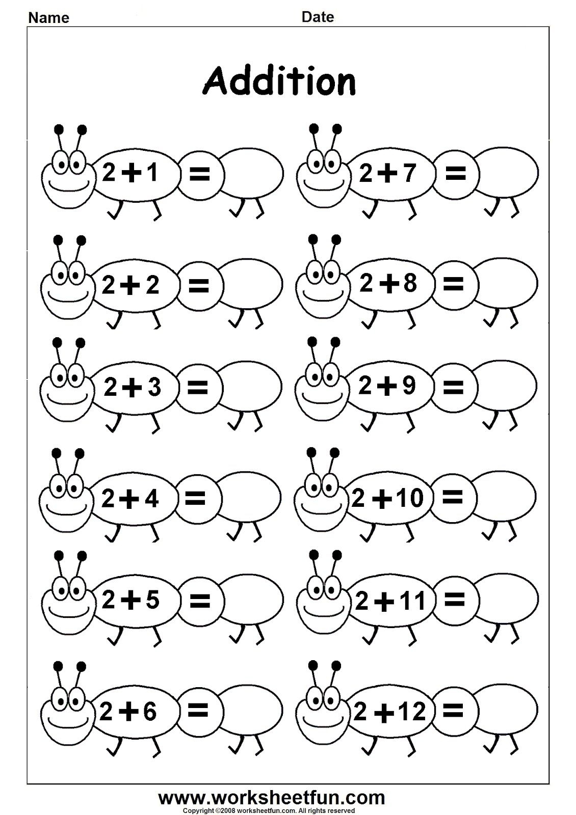 kindergarten worksheets printable math