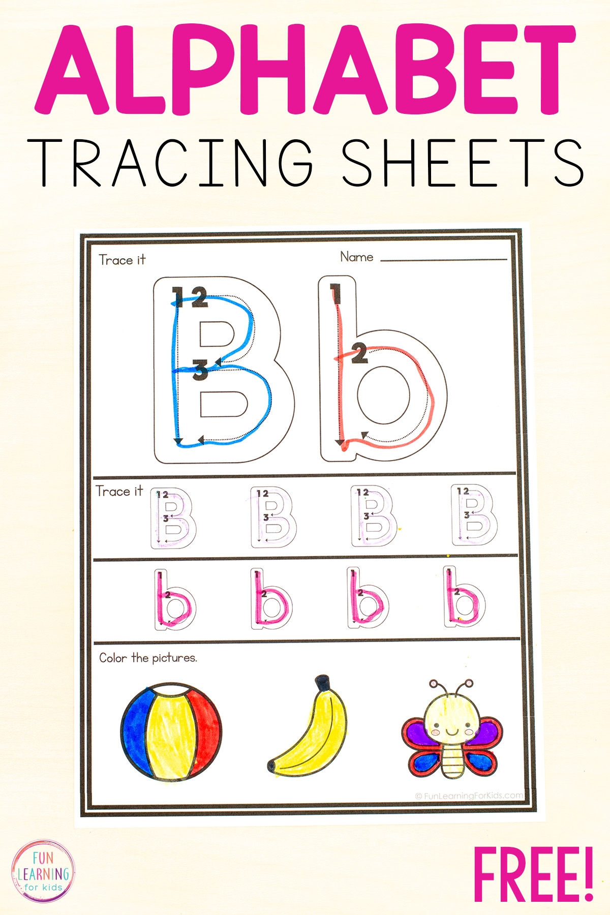 free printable alphabet tracing worksheets