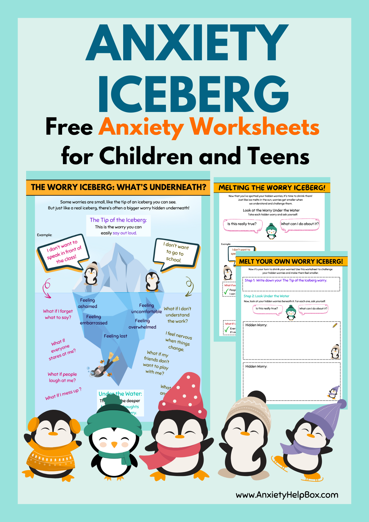 Anxiety Iceberg Free Worry Worksheets For Children And Teens Free Anxiety Tools And Resources Www anxietyhelpbox Anxiety Iceberg Free Worry Worksheets For Children And Teens Free Anxiety Tools And Resources Www anxietyhelpbox