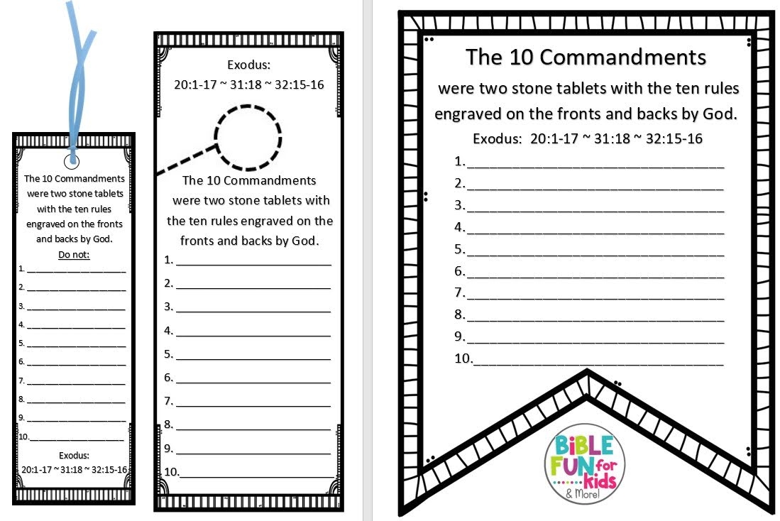 free printable 10 commandments printable worksheets free printable 10 commandments printable worksheets