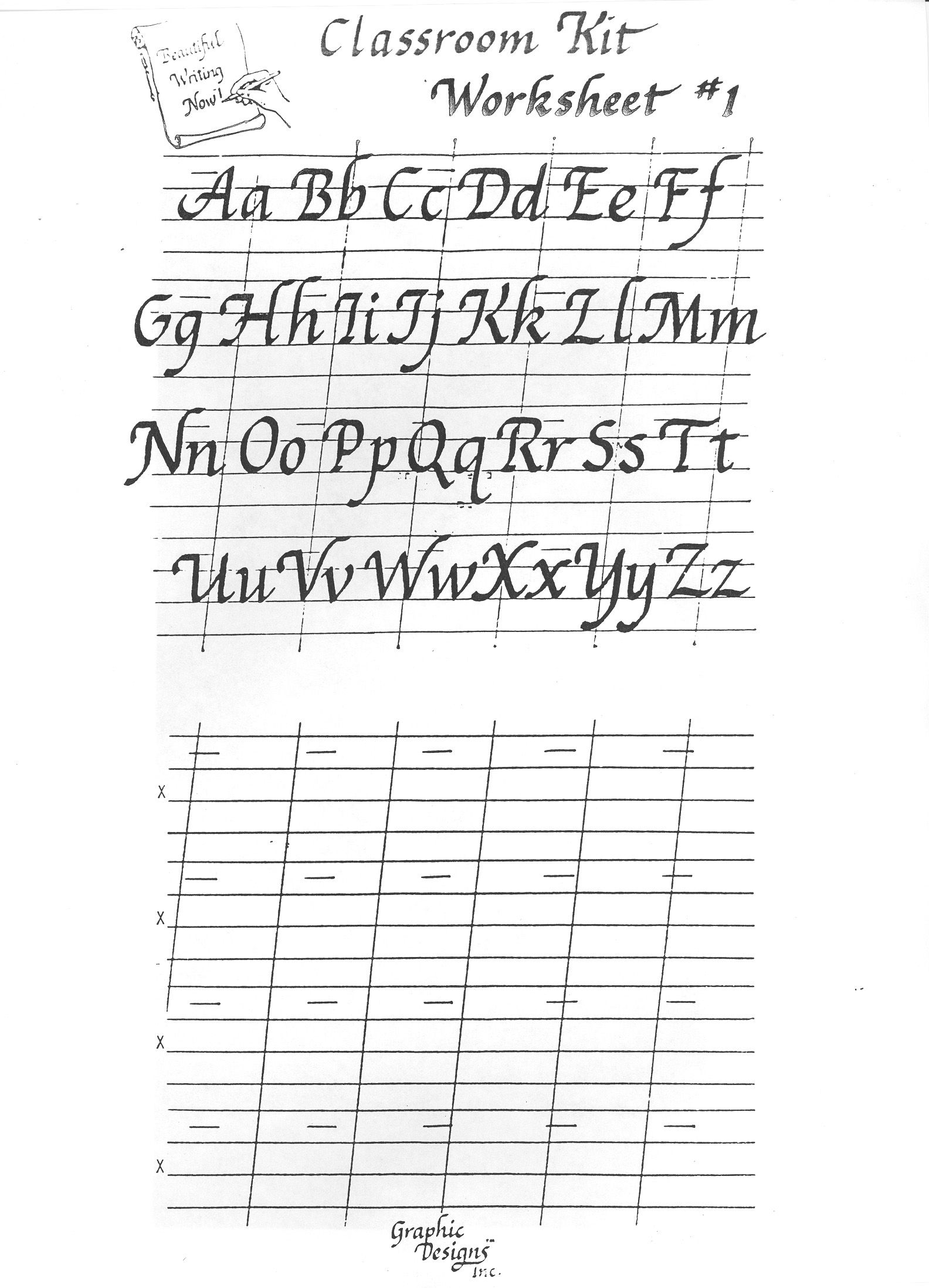 Calligraphy Worksheets Sale