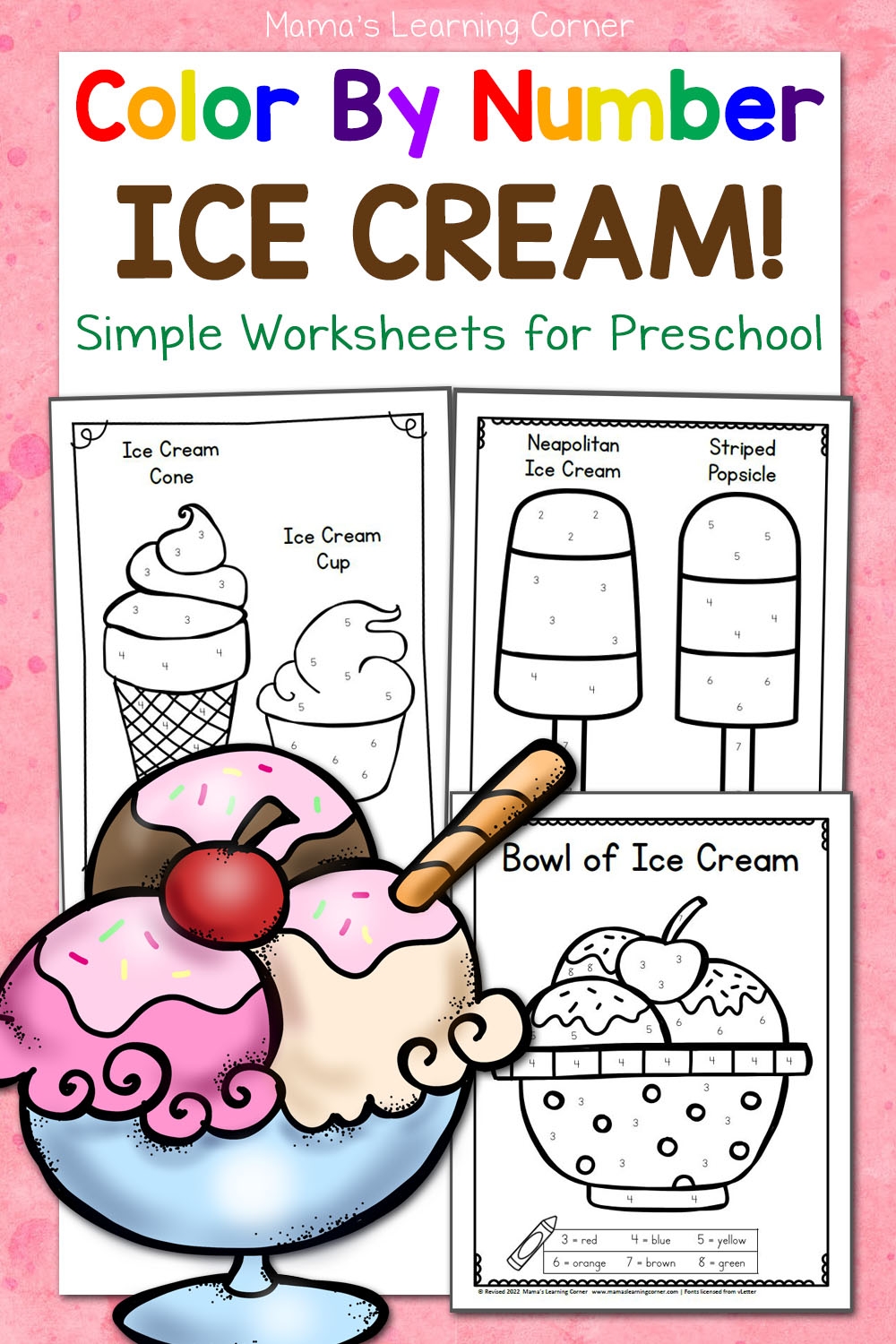 free printable ice cream worksheets