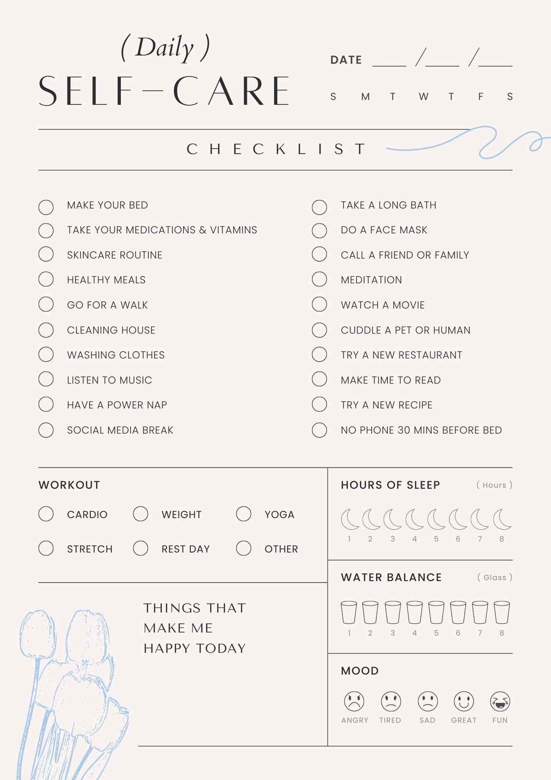 Customize 396 Self Care Planner Templates Online Canva
