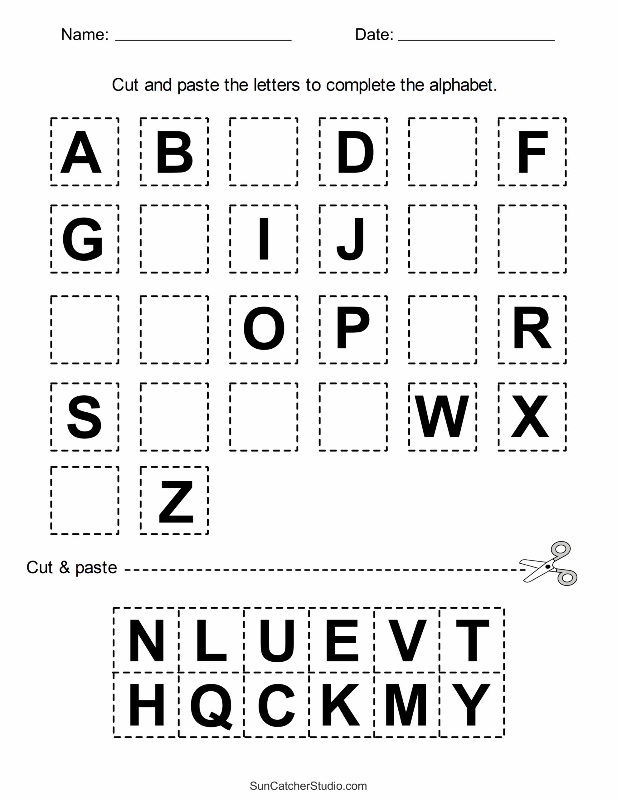 pre k worksheets free printables