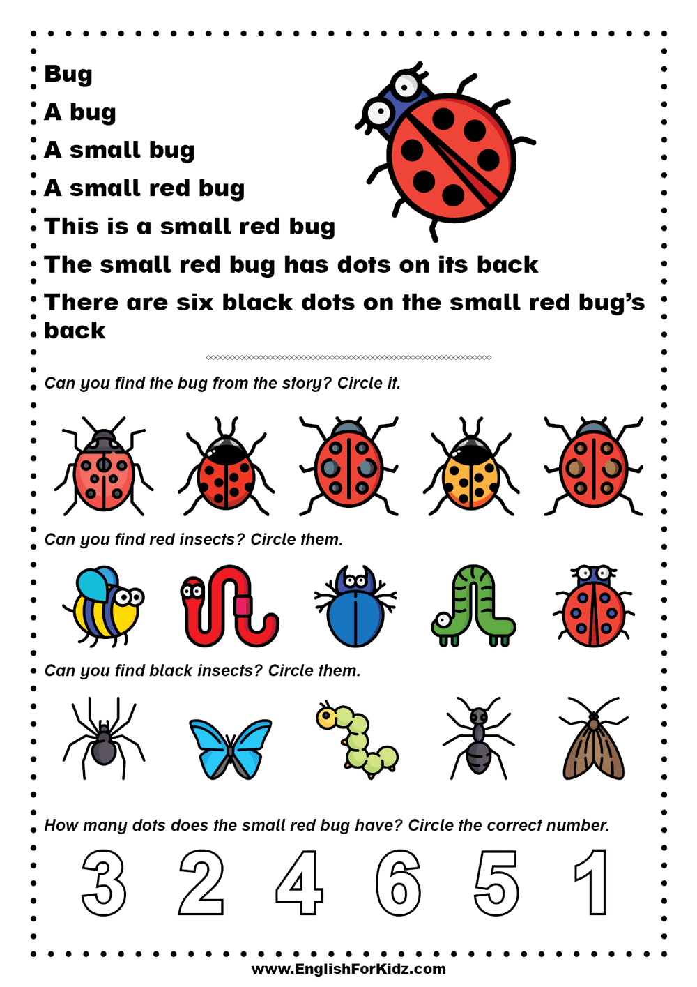 free printable reading worksheets for kindergarten