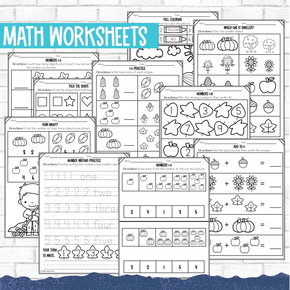 eureka math kindergarten worksheets printable