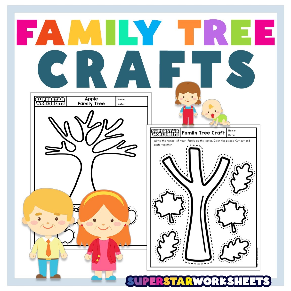 family tree worksheet printable