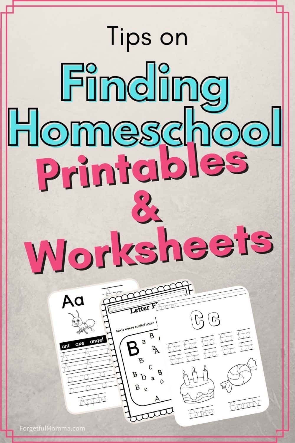 free printable worksheets for homeschool