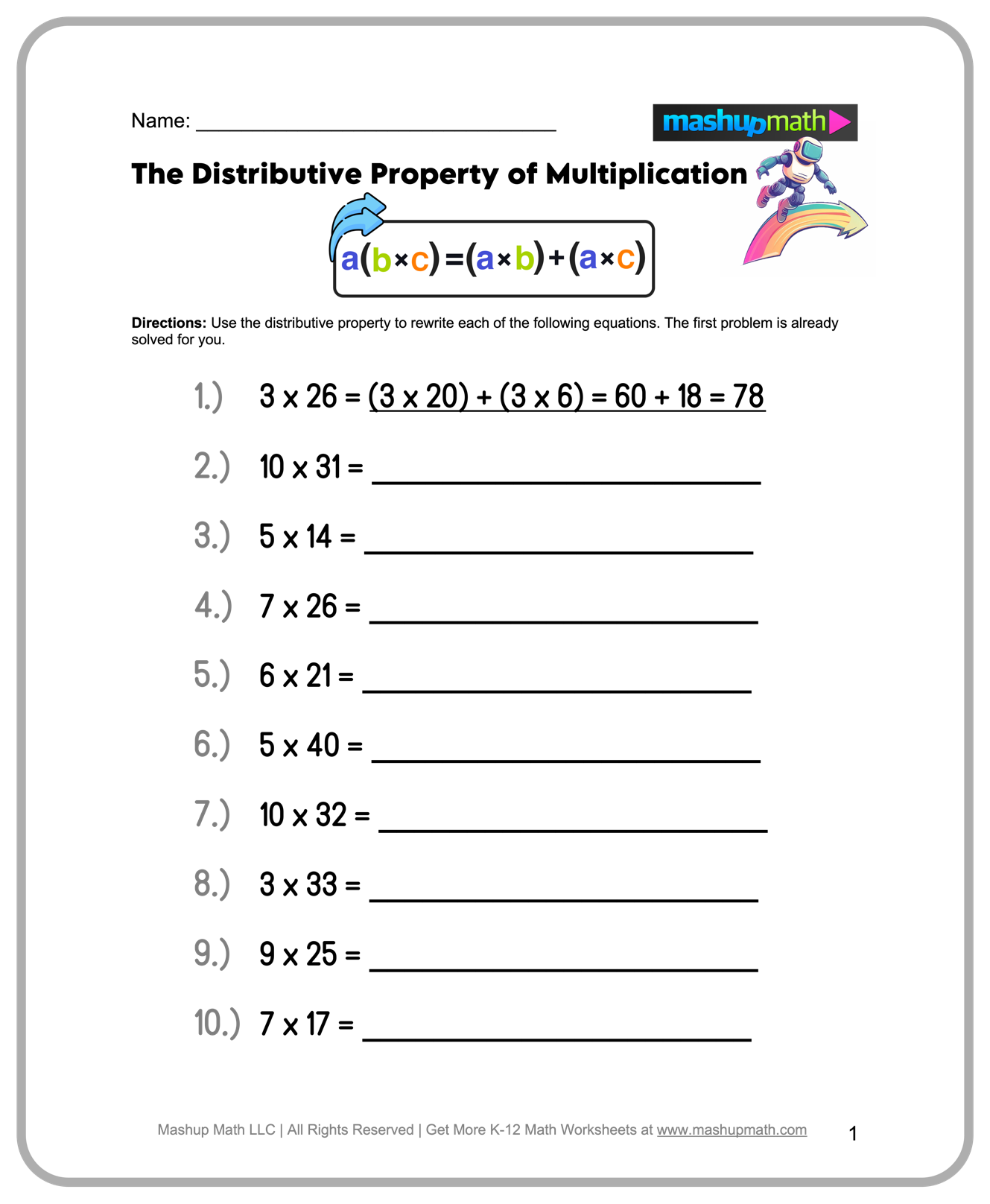 printable 4th grade math worksheets