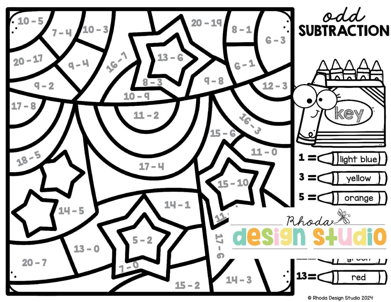 Free 4th Of July Color By Number Worksheets