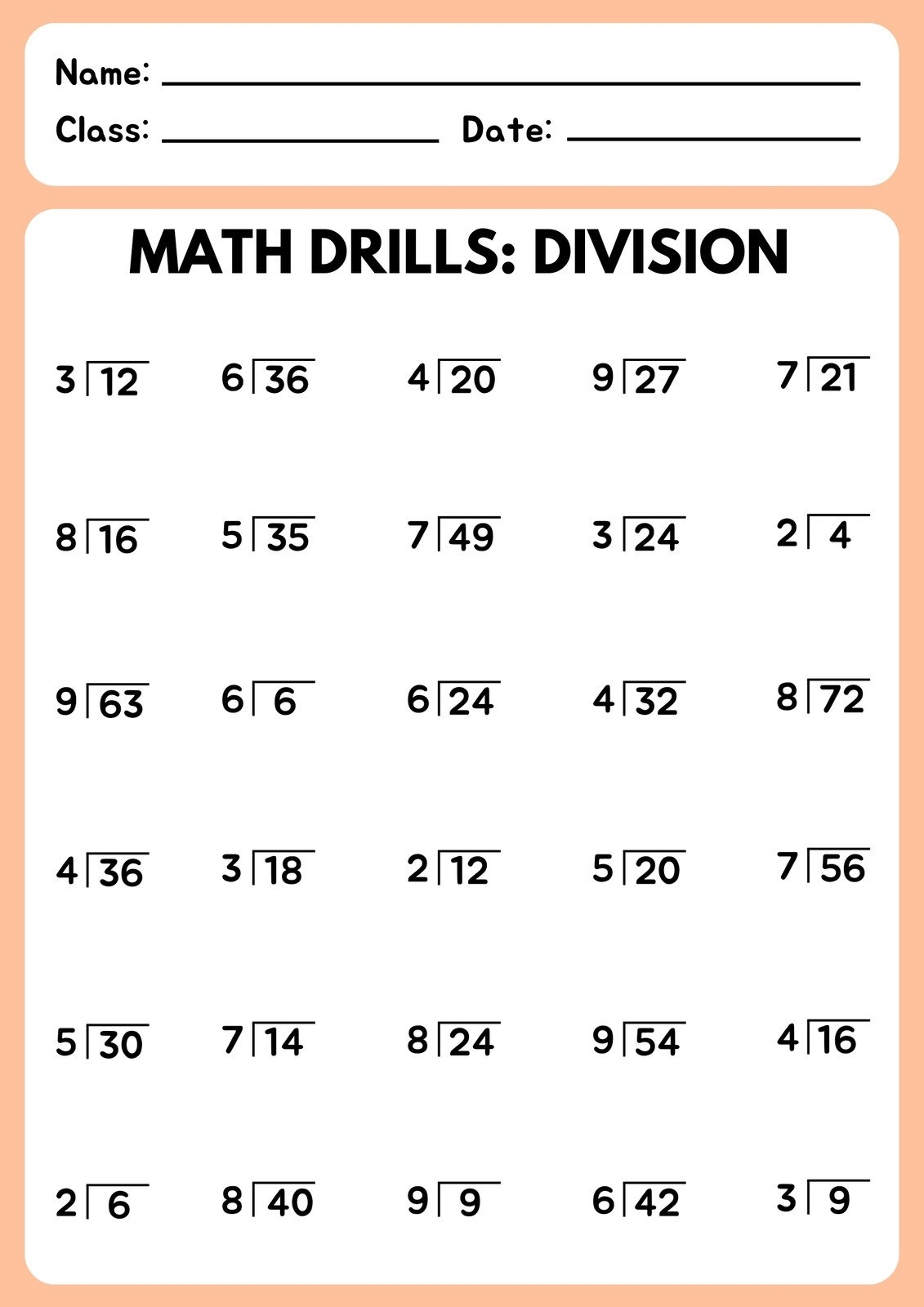 Free And Customizable Division Templates Canva