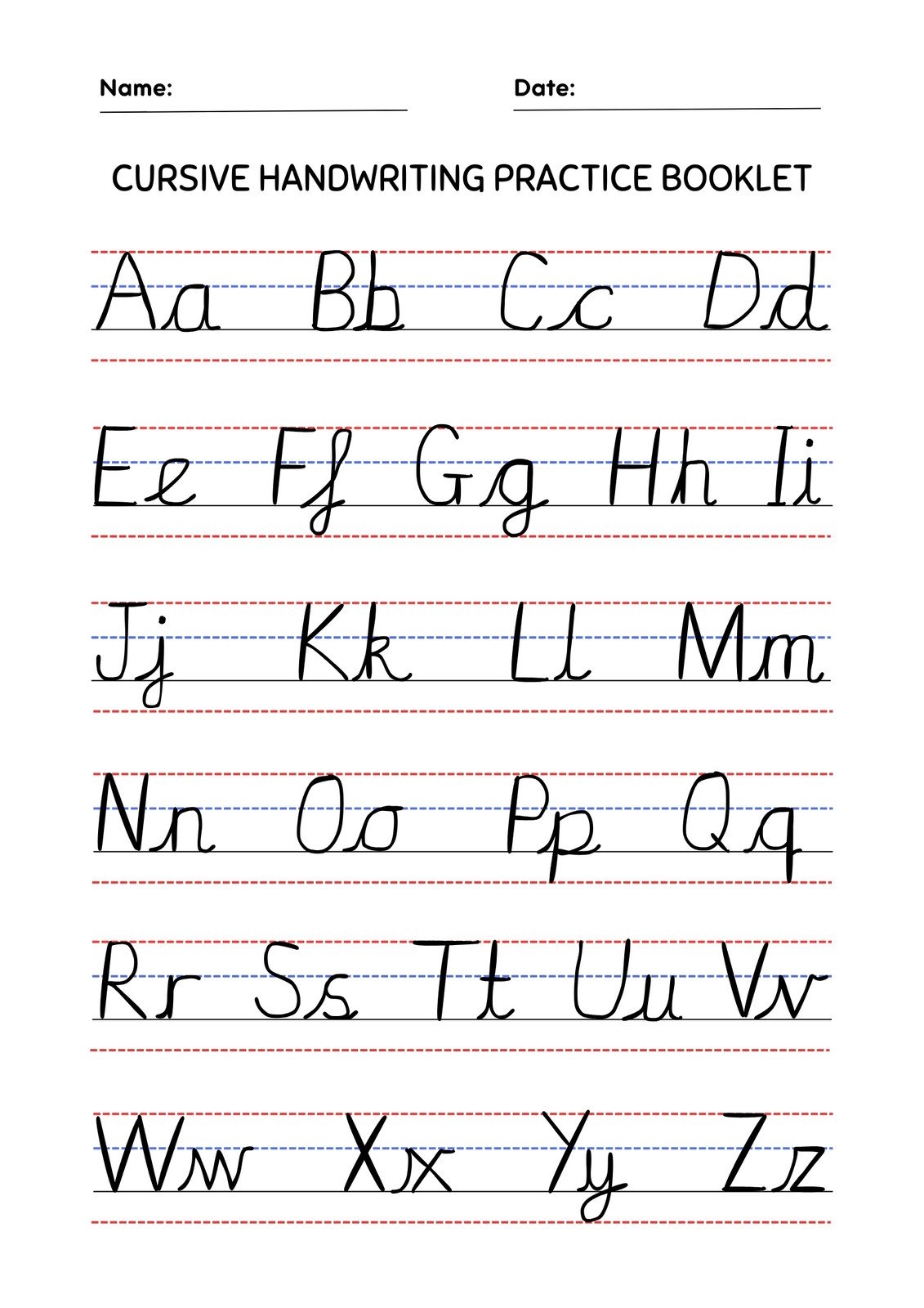 free kindergarten printable worksheets handwriting