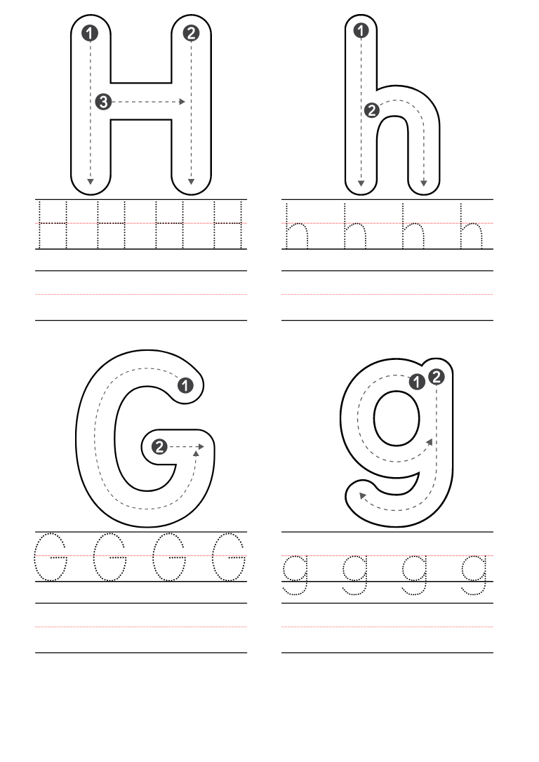 Free Kindergarten Letter H Worksheets Printable PDF