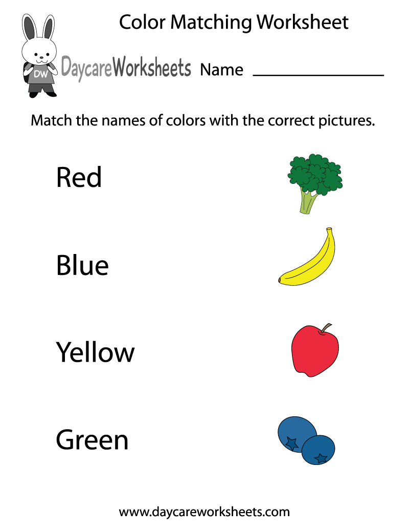 free printable matching worksheets