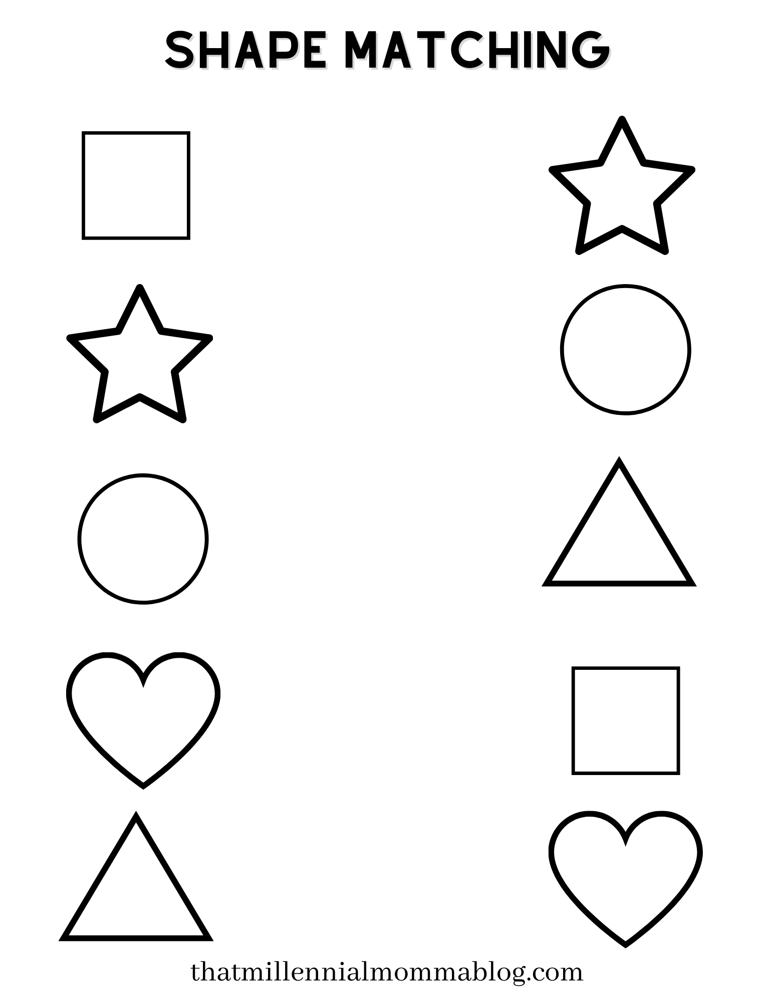 free printable preschool worksheet