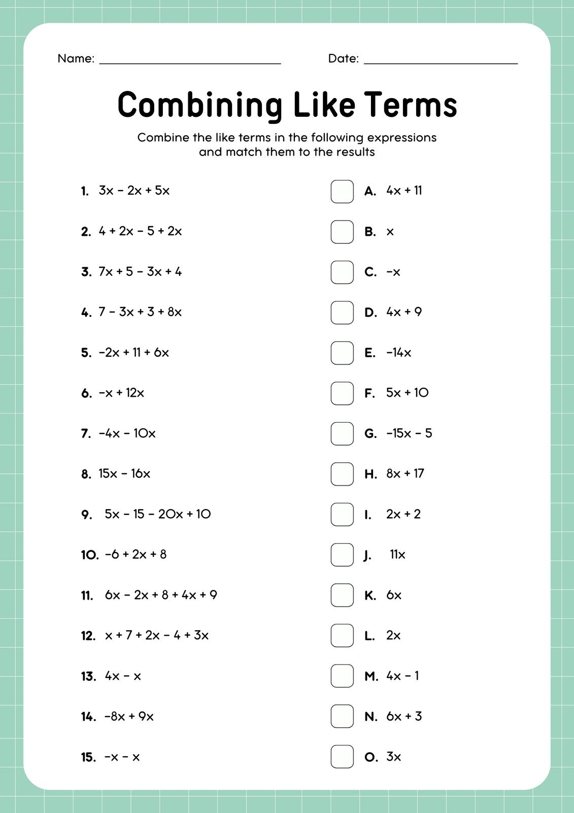 free printable worksheets for 8th graders