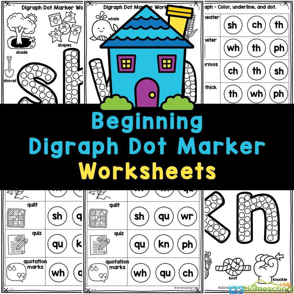 digraphs worksheets free printables