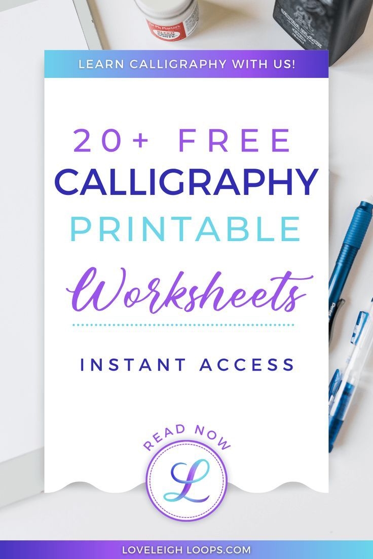 free printable calligraphy worksheets for beginners