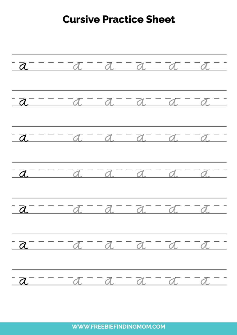 cursive letters worksheets printable