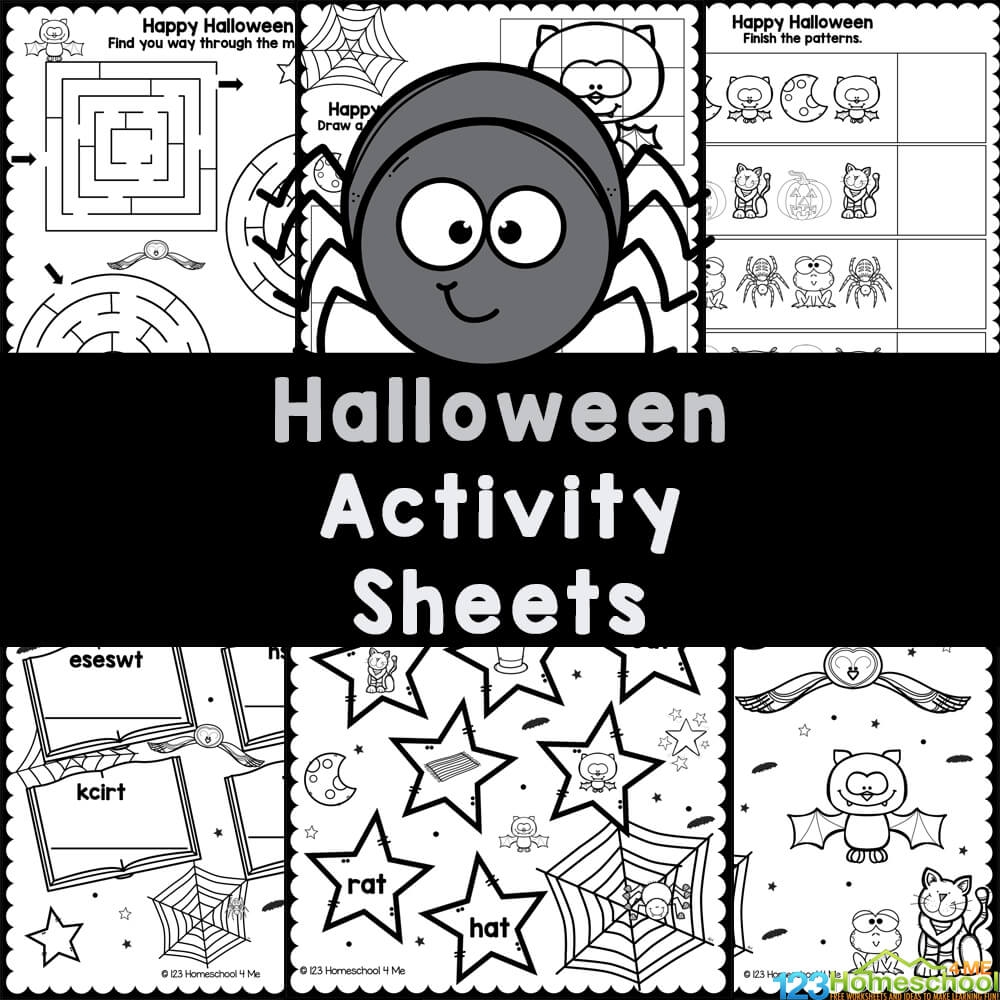 halloween worksheets printables