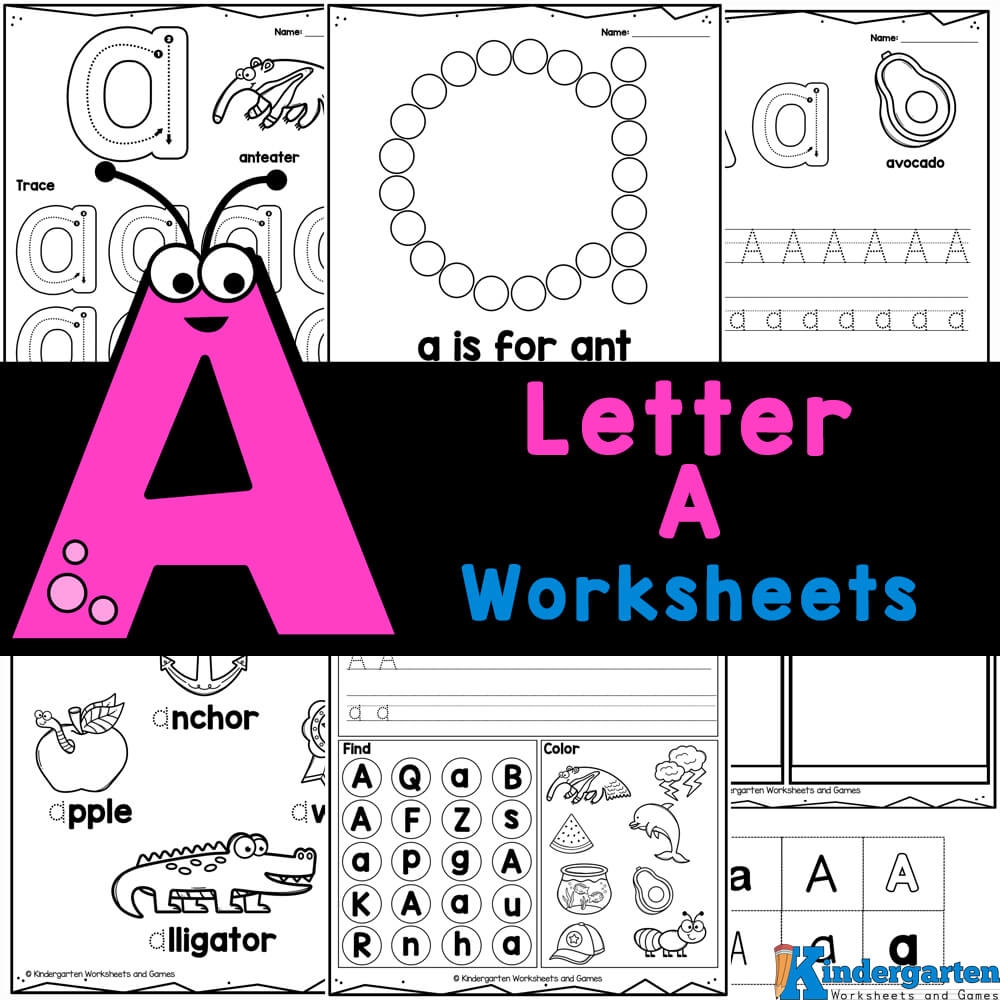 FREE Printable Letter A Worksheets For Kindergarten FREE Printable Letter A Worksheets For Kindergarten