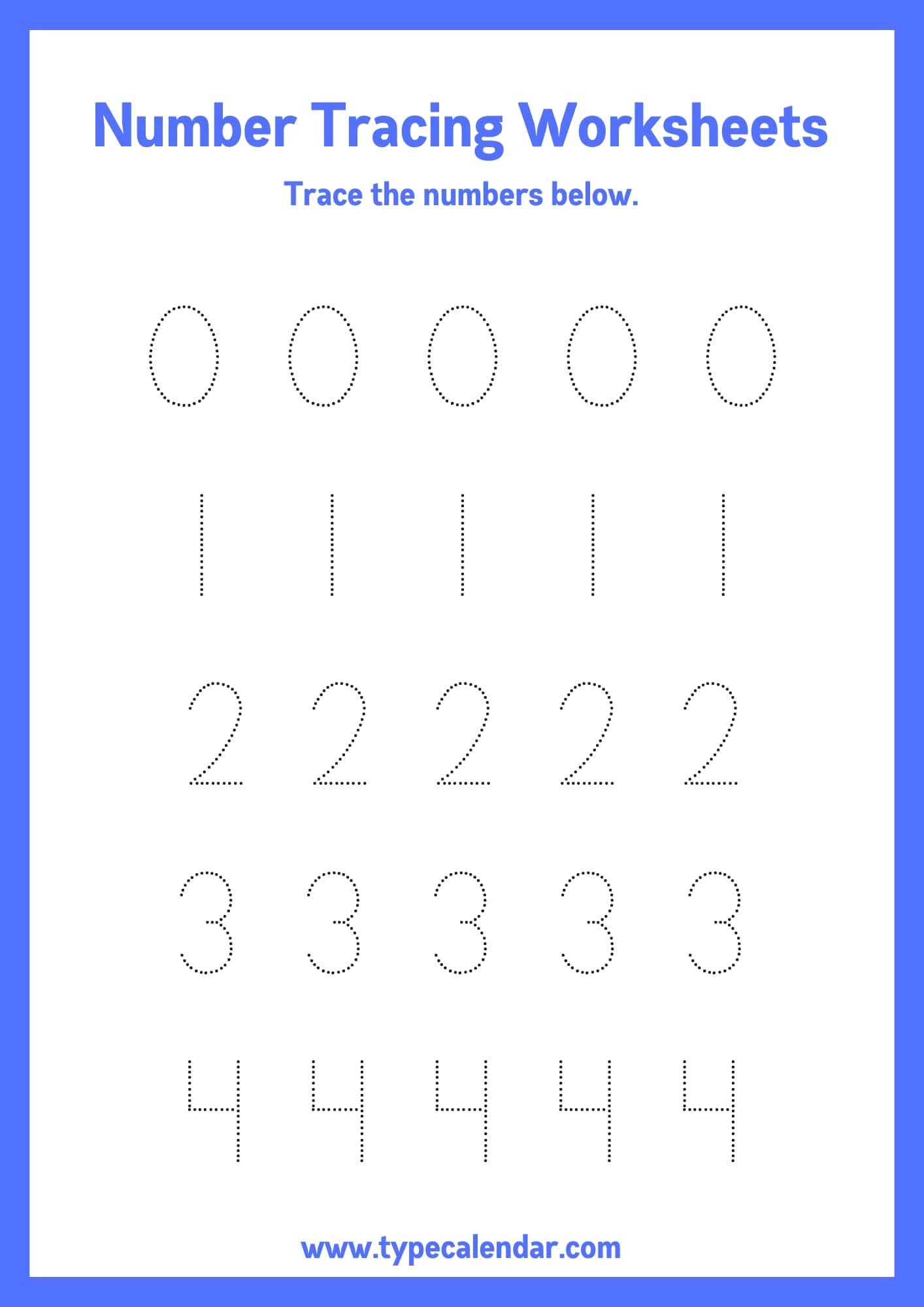 free printable preschool tracing worksheets