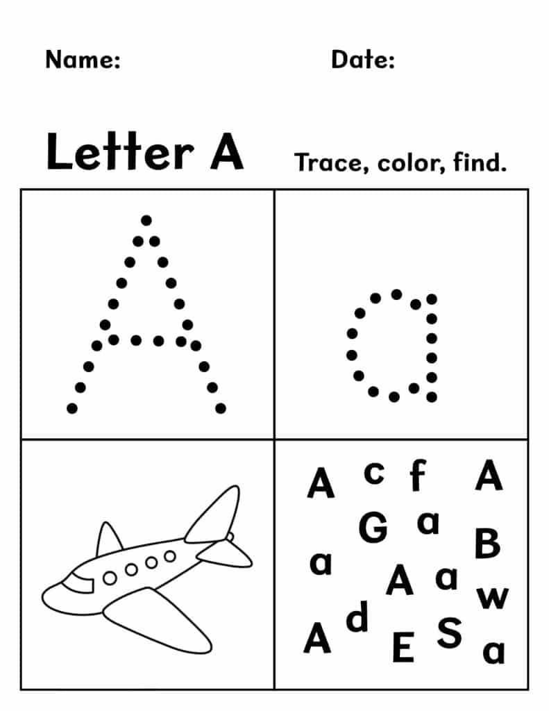 free printables kindergarten worksheets
