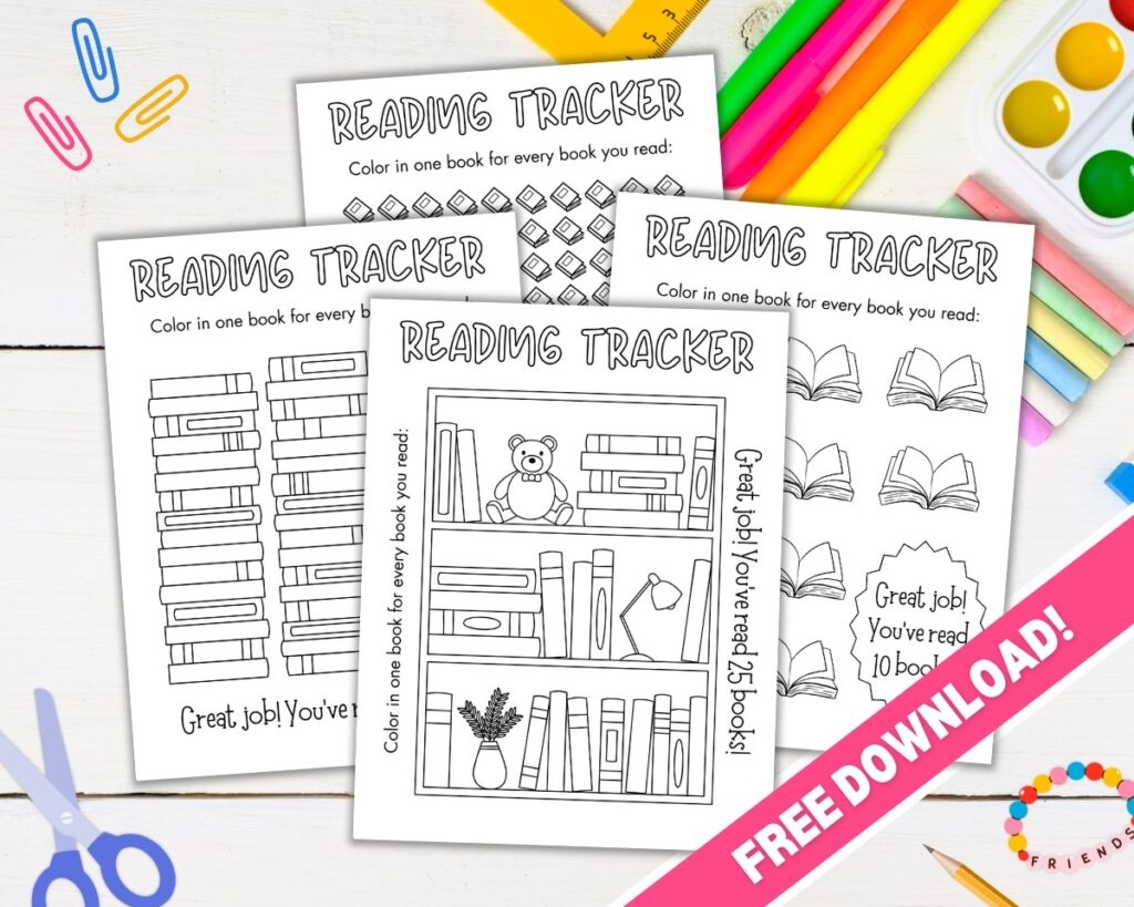 Free Printable Reading Trackers The Craft at Home Family