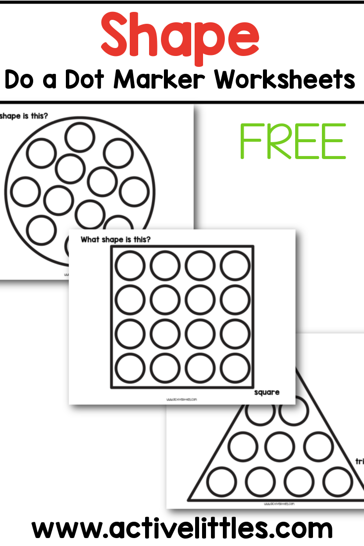 Free Printable Shape Do A Dot Marker Worksheets Active Littles Free Printable Shape Do A Dot Marker Worksheets Active Littles