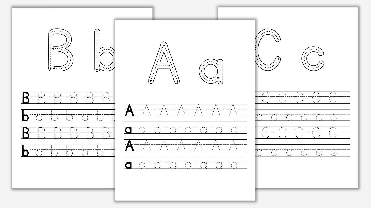 letter tracing worksheets free printable pdf