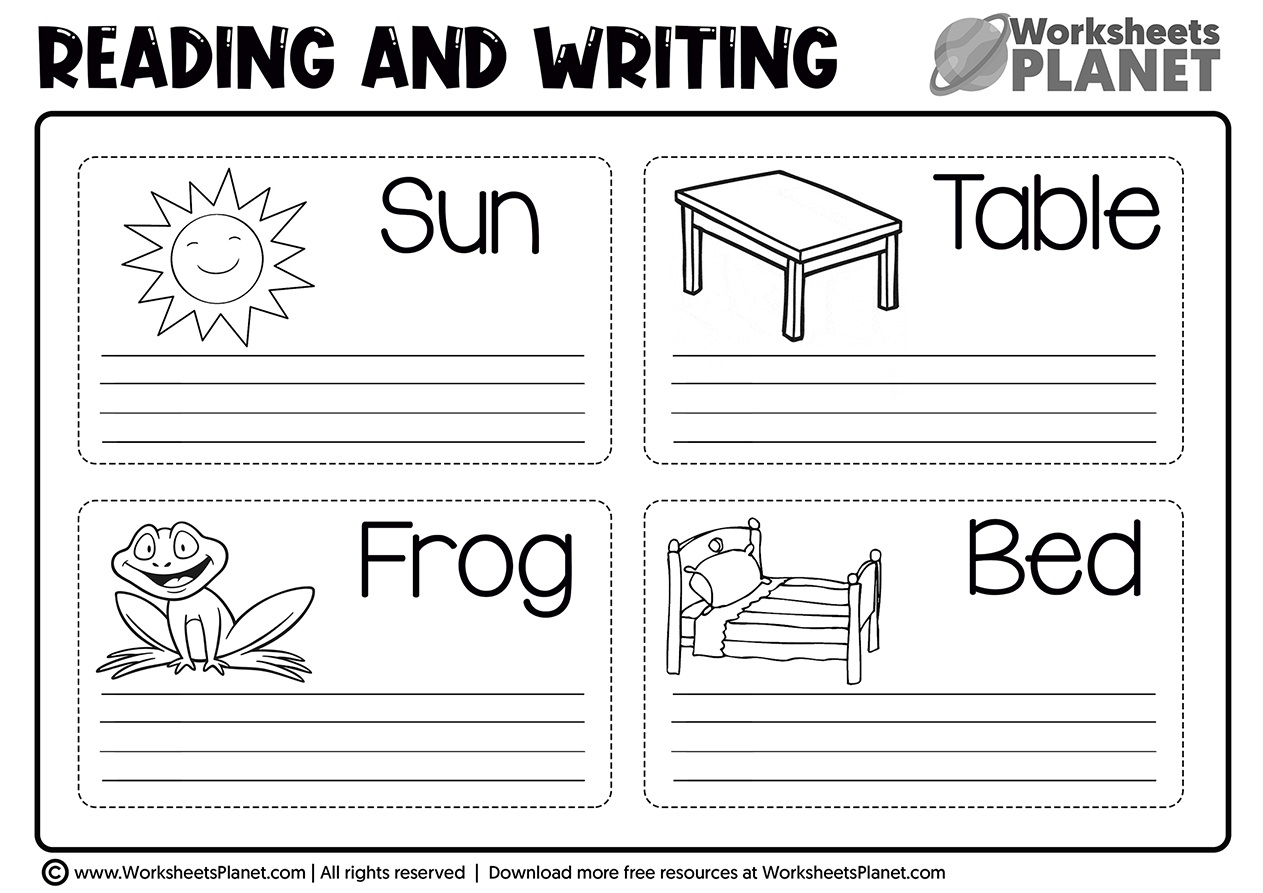 free kindergarten worksheets printable