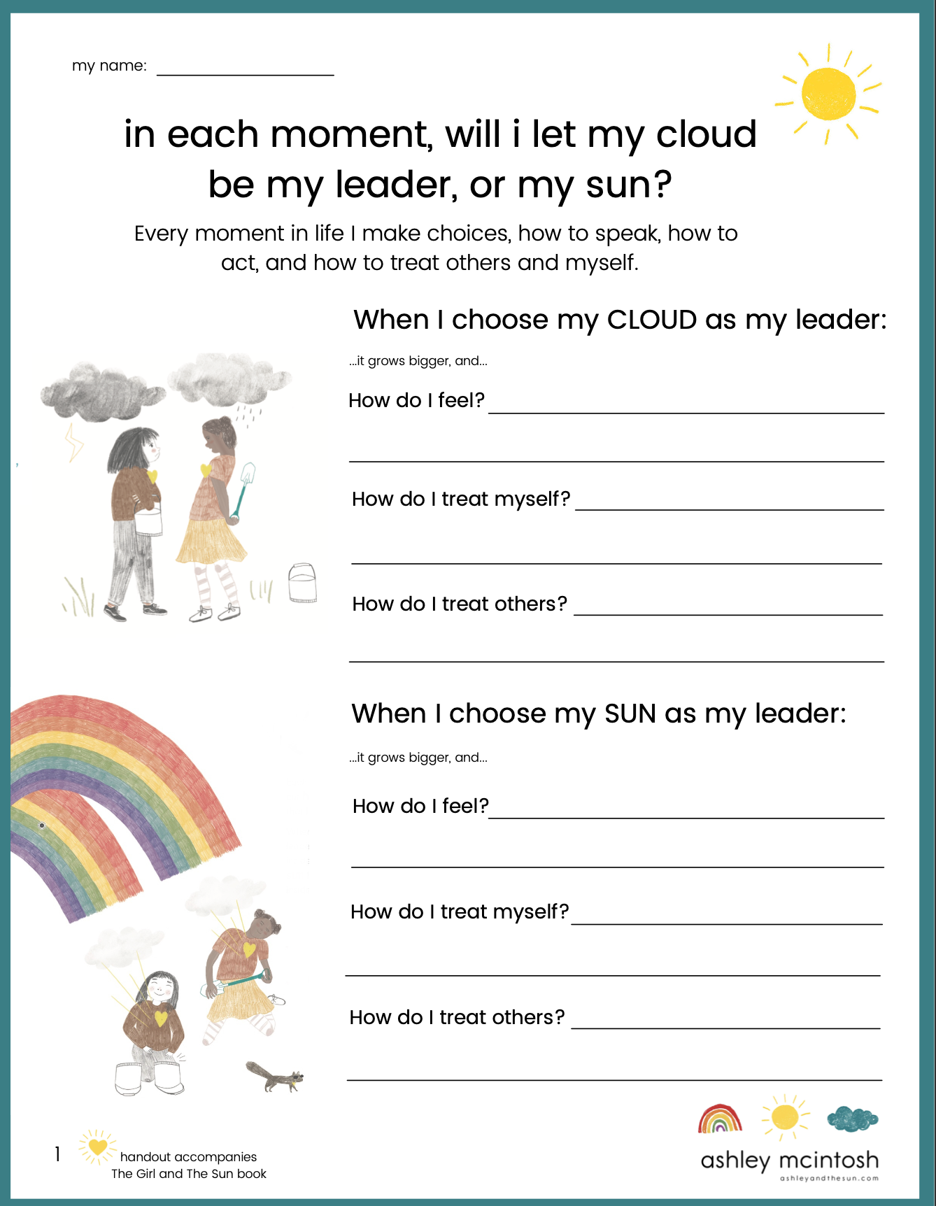 free printable parenting worksheets