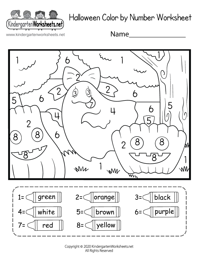 Halloween Color By Number Worksheet Free Printable Digital PDF Halloween Color By Number Worksheet Free Printable Digital PDF