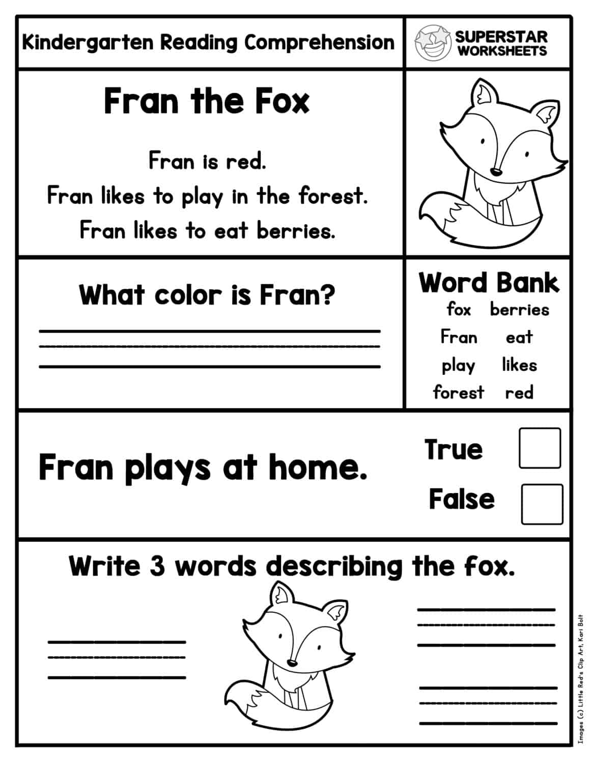 free printable comprehension worksheets