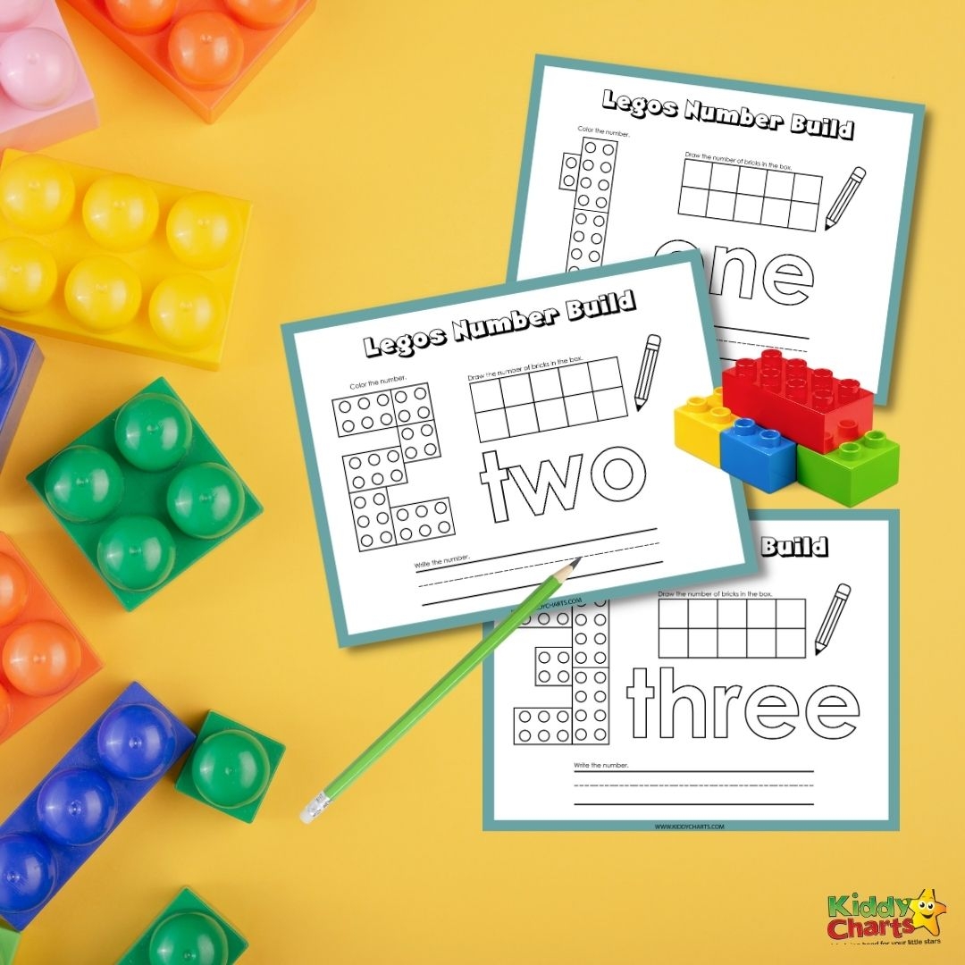Lego Numbers Building Activity Printable Maths Kiddycharts