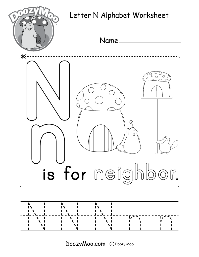 letter m printable worksheets