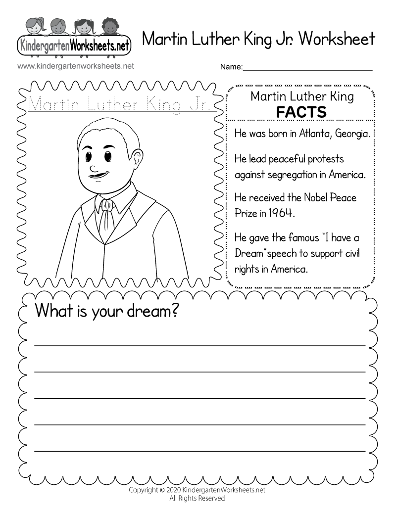 Martin Luther King Jr Worksheet Free Printable Digital PDF Martin Luther King Jr Worksheet Free Printable Digital PDF