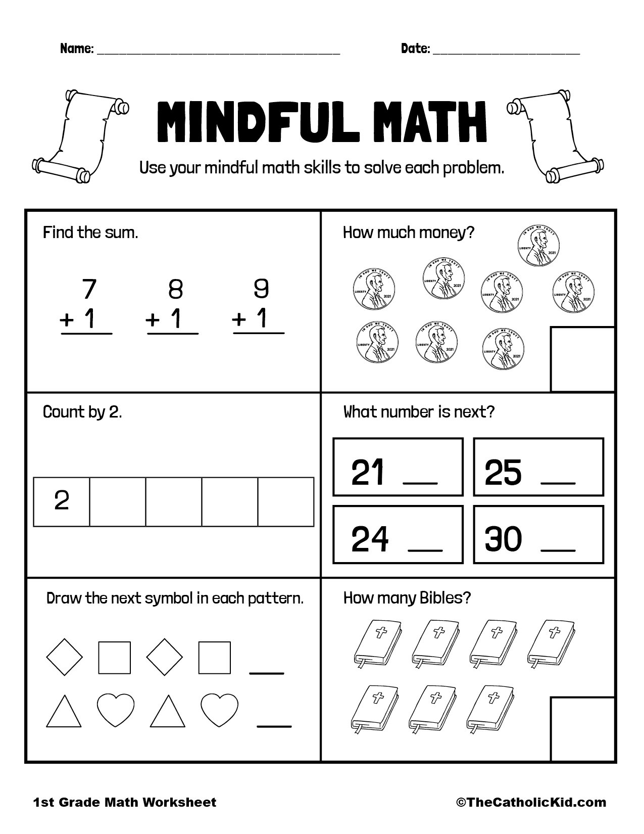 elementary math worksheets printable