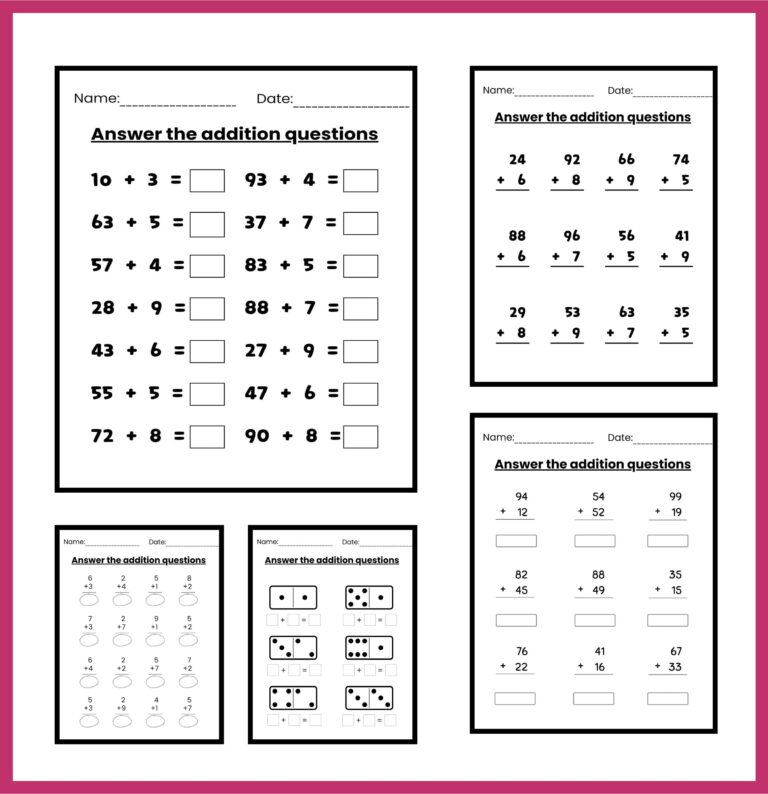 Math Worksheets Autism Addition Sheet Made By Teachers
