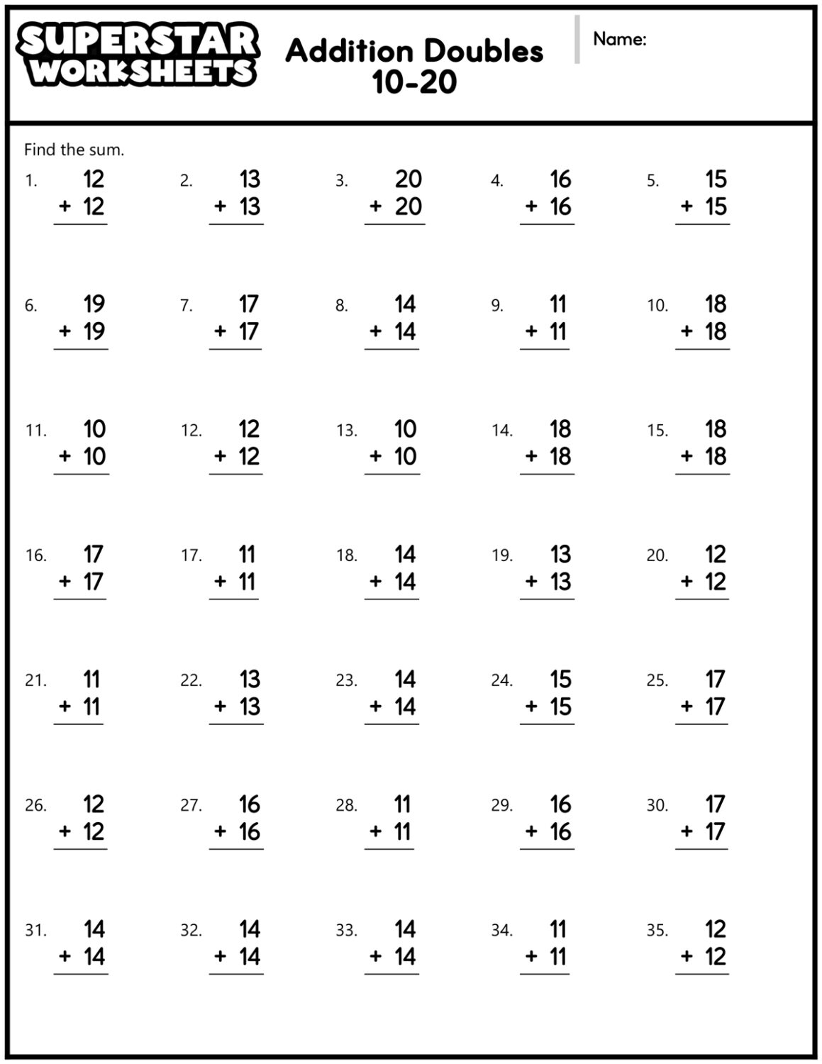 printable math worksheets