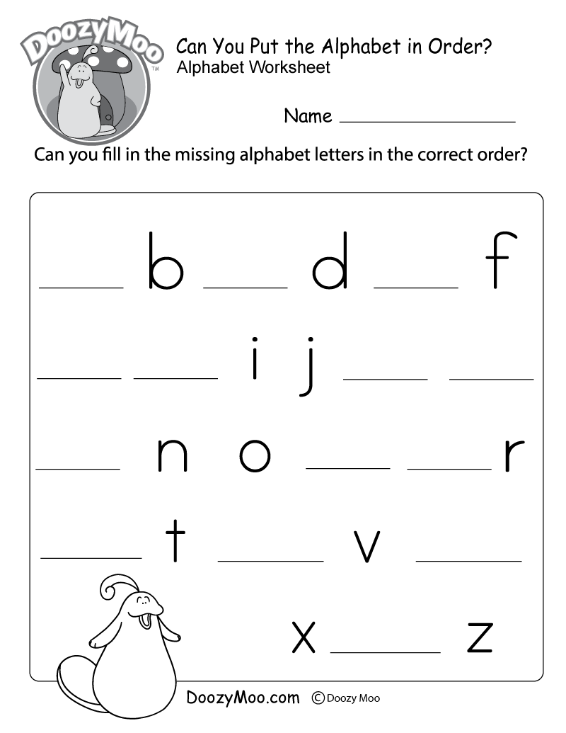 abc printable worksheets